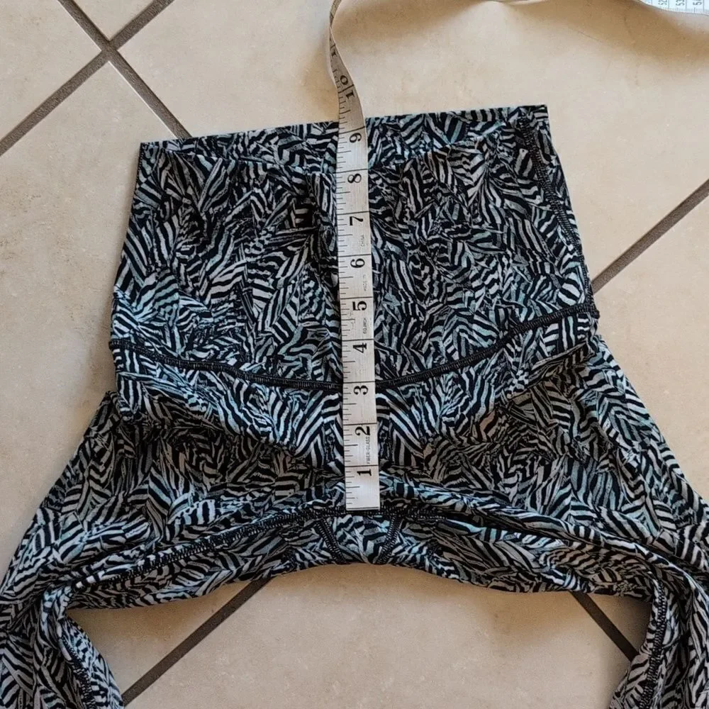 Lululemon Wunder Under Pant Hi-Rise Dazzle Nulux Alpine Black White Size 4